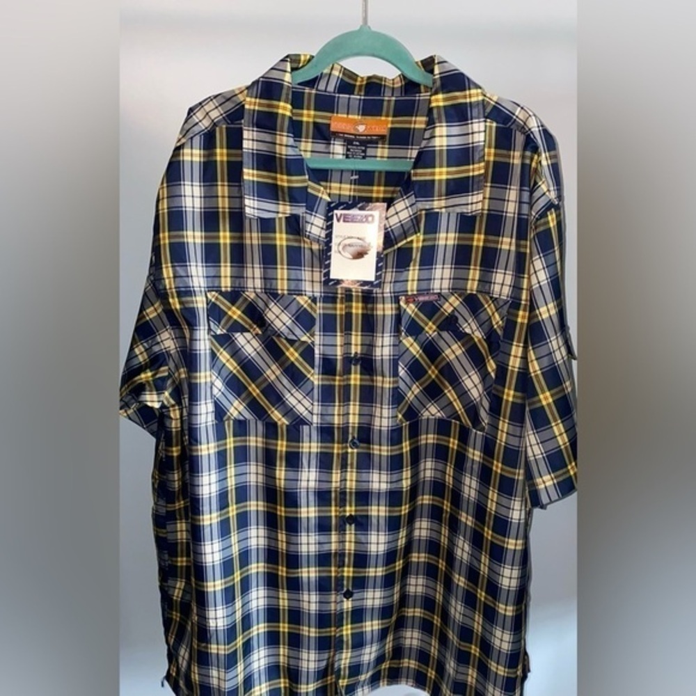 Veezo Wear Size 2XL New With Tags Plaid Button Down